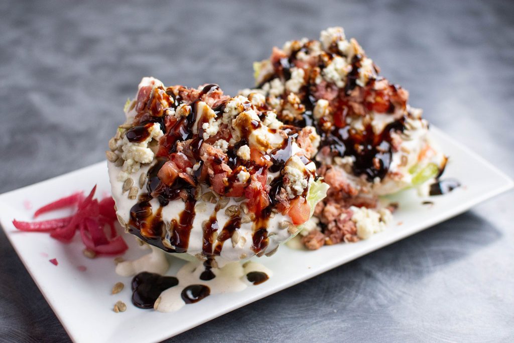 The Iron Pizza Wedge Salad.